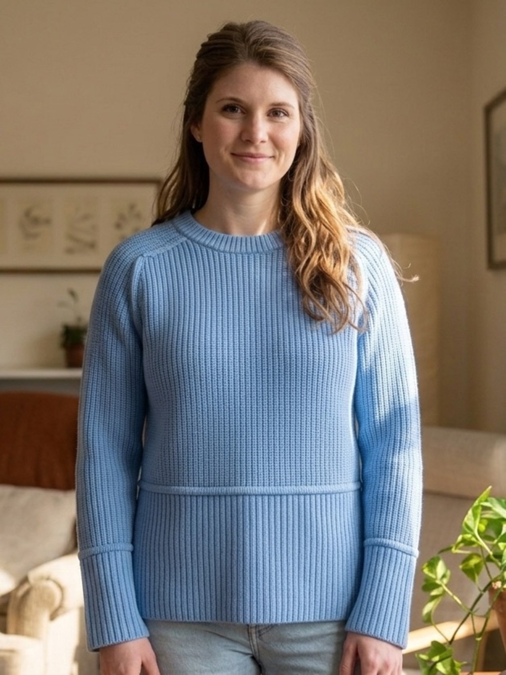 Anthropologie Blue Sweater
